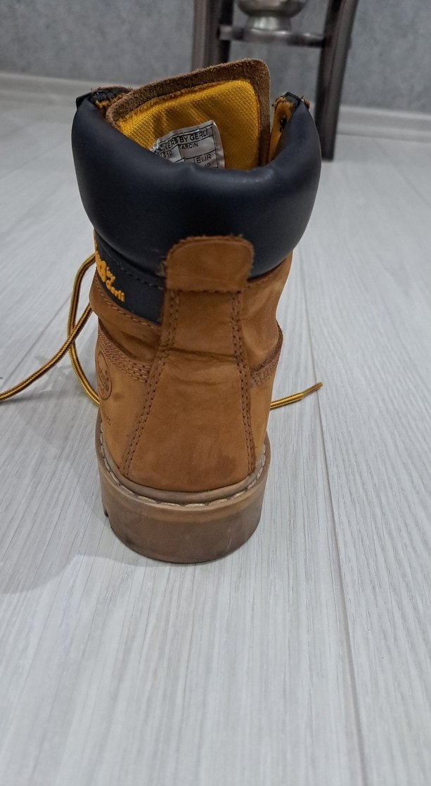 Bej Süet Bağcıklı Erkek Dolgu Topuk Bot - Görsel 4