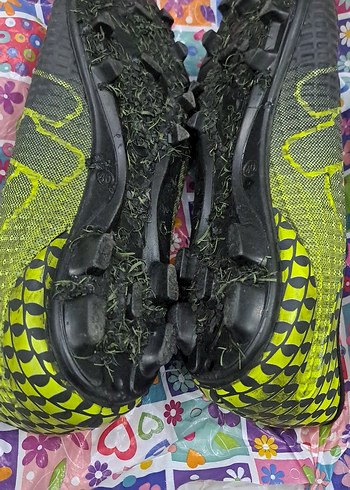 Renkli Erkek Futbol Ayakkabısı Velcro Bantlı - Görsel 2