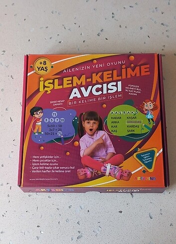 İŞLEM KELİME AVCISI KUTU OYUNU