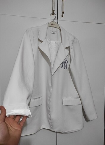 Blazer ceket beyaz 