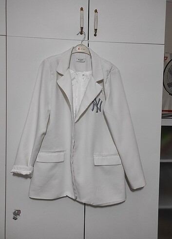 Blazer ceket beyaz  - Görsel 3