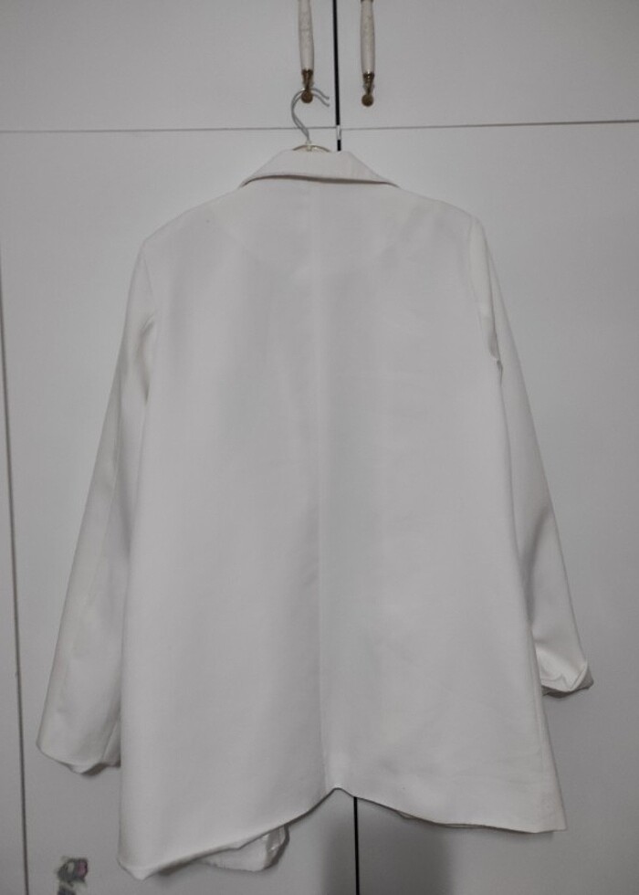Blazer ceket beyaz  - Görsel 2