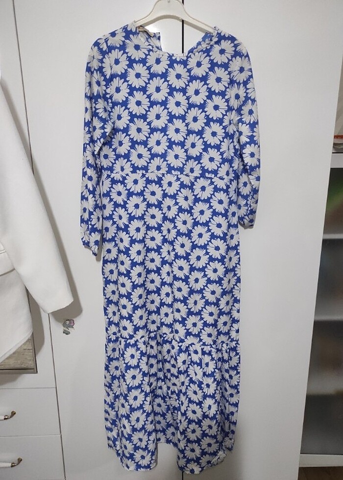 Papatya desenli günlük elbise  - Görsel 2