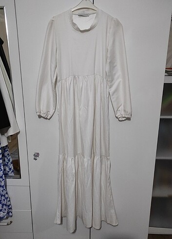 Beyaz günlük elbise  - Görsel 2