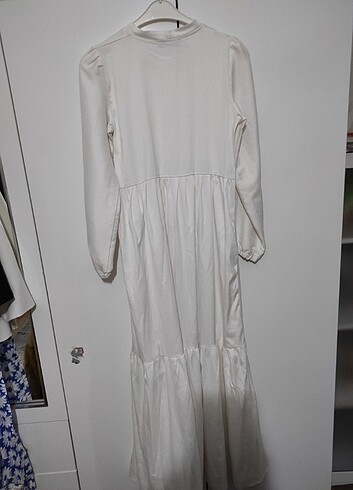 Beyaz günlük elbise  - Görsel 3