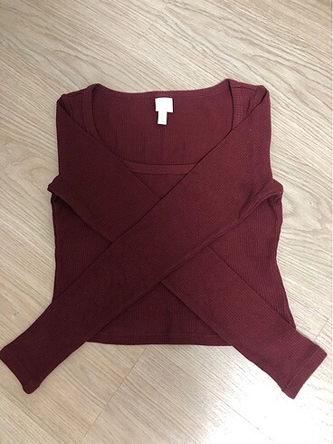 s Beden bordo Renk H&M Triko Kazak