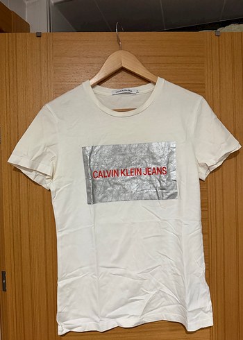 Calvin Klein Jeans Beyaz Tisort