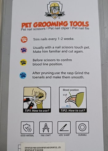 Kedi ve Köpek Tırnak Makası ve Törpüsü - Görsel 2