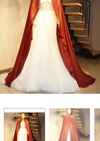 Bordo pelerin - Görsel 3