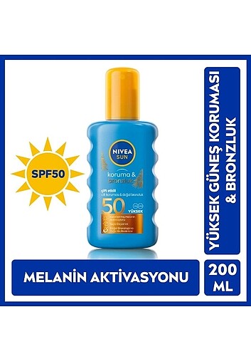 Nivea koruma ve bronzluk 50 faktör orjinal ürünler