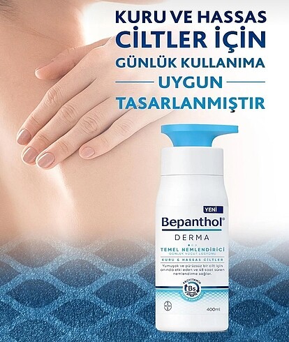 Diğer Bepanthol Derma Temel Nemlendirici Günlük Vücut Losyonu 400 mL