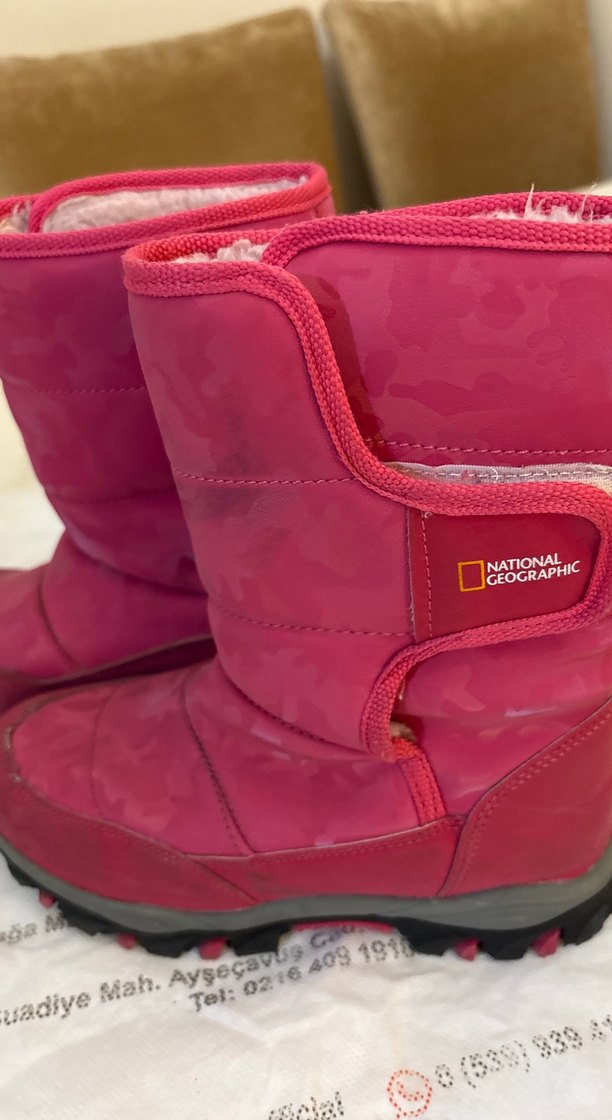 Kız Çocuk Pembe Lastik Botlar - Görsel 4