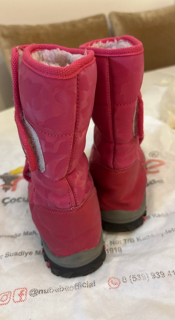 Kız Çocuk Pembe Lastik Botlar - Görsel 5