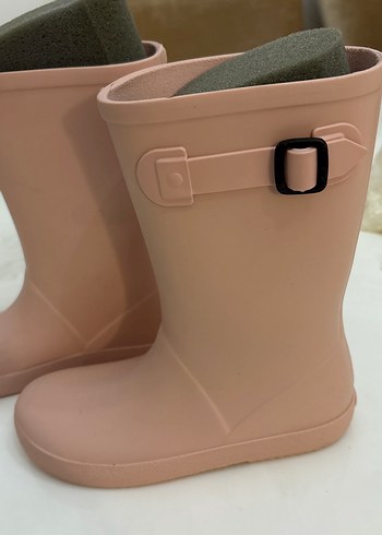 Kız Çocuk Pembe Lastik Botlar - Görsel 3