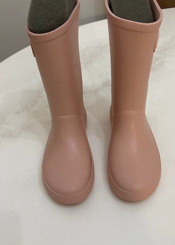 Kız Çocuk Pembe Lastik Botlar - Görsel 2