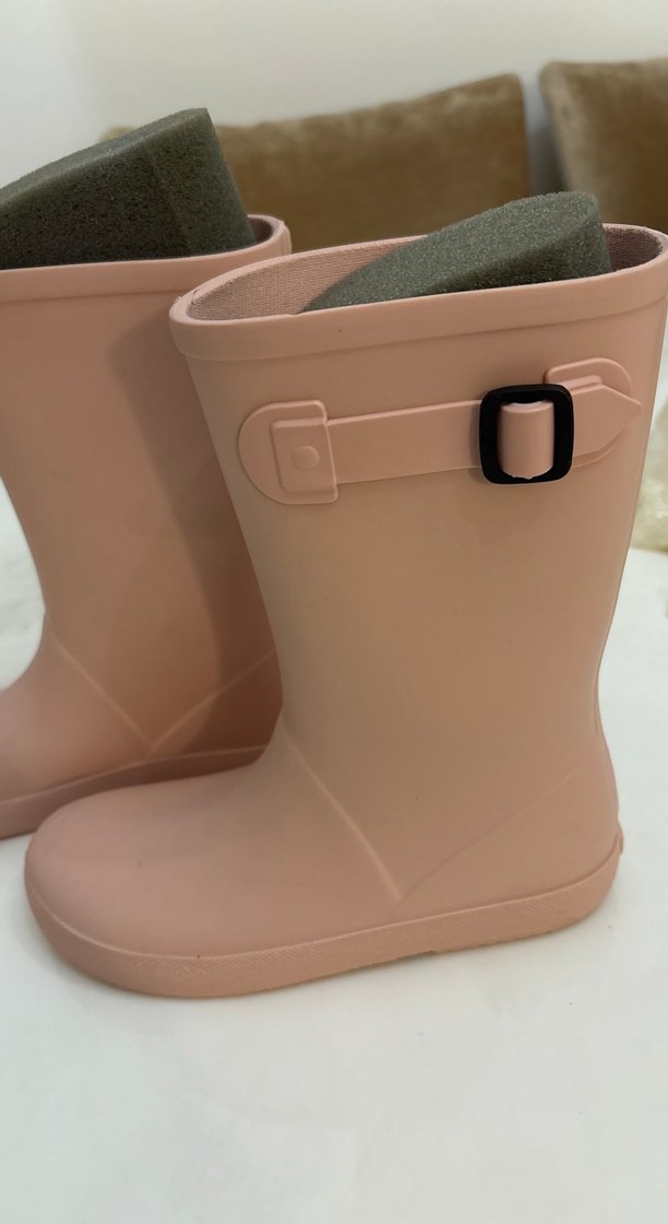 Kız Çocuk Pembe Lastik Botlar - Görsel 3