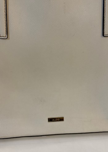 Klasik Beyaz Deri Kadın Çanta - Görsel 2