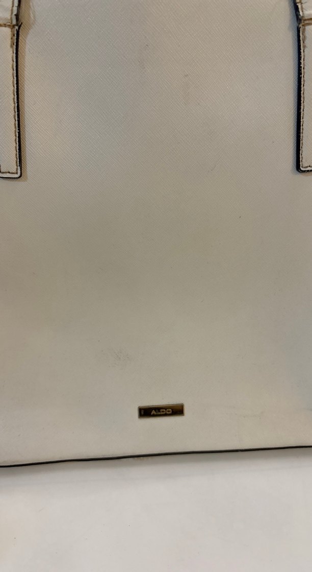 Klasik Beyaz Deri Kadın Çanta - Görsel 2