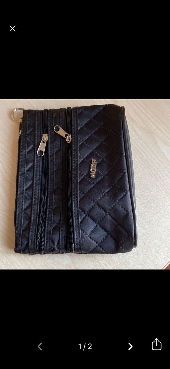 Siyah Deri Fermuarlı Kadın Çanta - Görsel 2