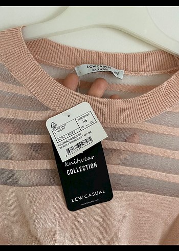 Pudra Uzun Kollu İnce Triko Kadın Kazak - Görsel 2