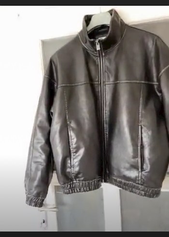 Bershka Erkek bershka Deri Ceket mont - Görsel 11