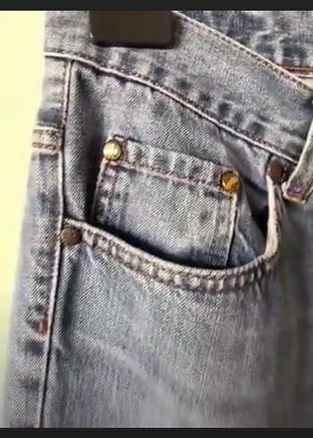 Mavi kot  Pantolon mavi jean pantolon - Görsel 5