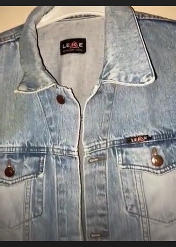 Mavi jean Denim Ceket mont - Görsel 3