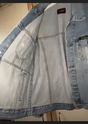 Mavi jean Denim Ceket mont - Görsel 5