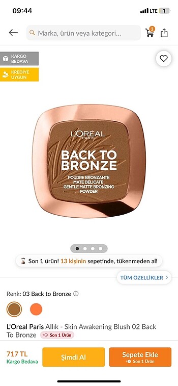 Back to bronze