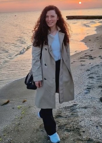 Bej Midi Düğmeli Kadın Trençkot