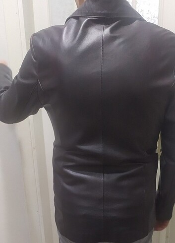2xl Beden kahverengi Renk Erkek Deri, Spor Ceket