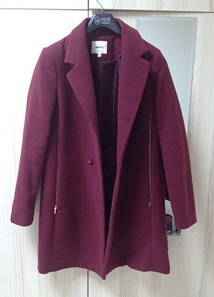 Bordo kaşe mont
