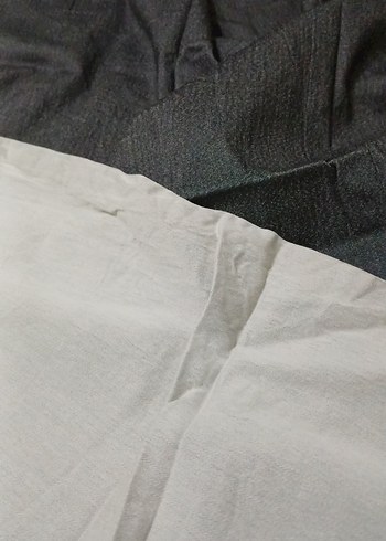 Gri Kadın Kot Kumaş Likralı - Görsel 2