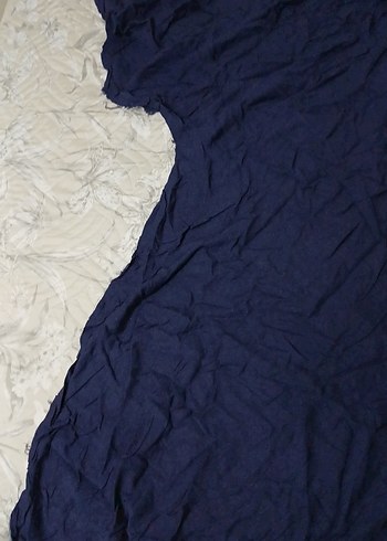 Lacivert Keten Yün Kumaş - Görsel 2