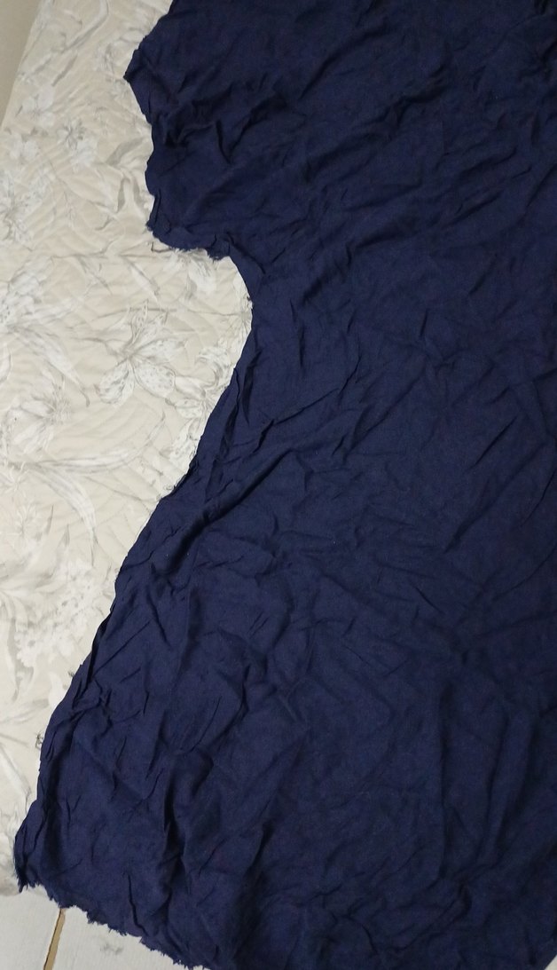 Lacivert Keten Yün Kumaş - Görsel 2