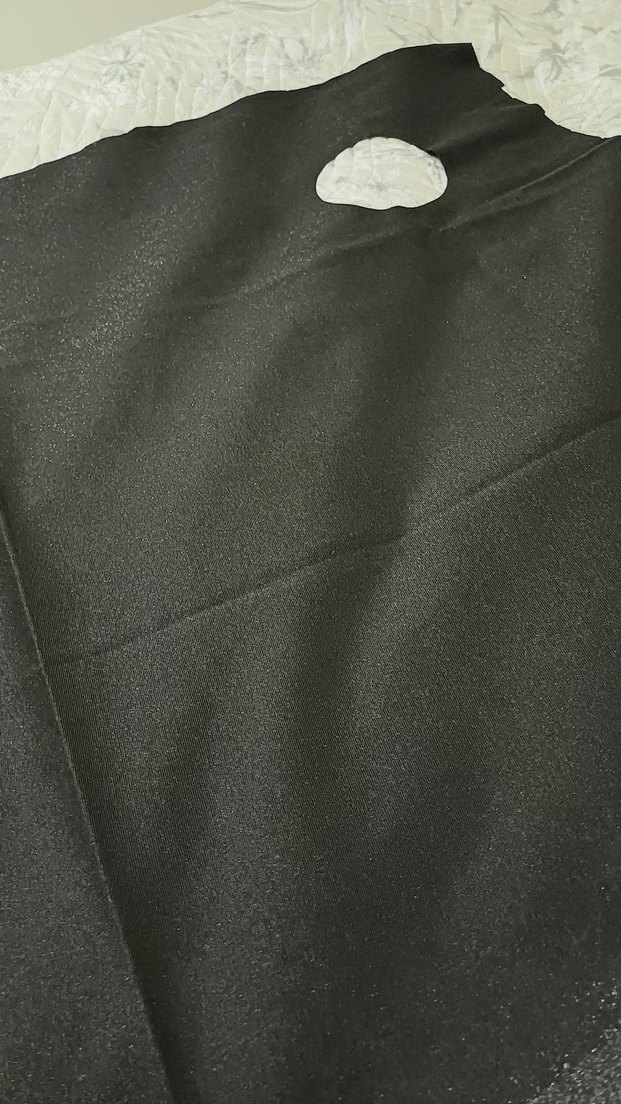 Siyah Simli Likralı Kumaş - Görsel 3