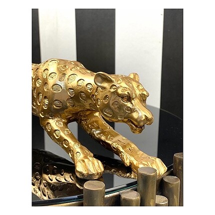 LEOPAR GOLD DEKORATİF BİBLO