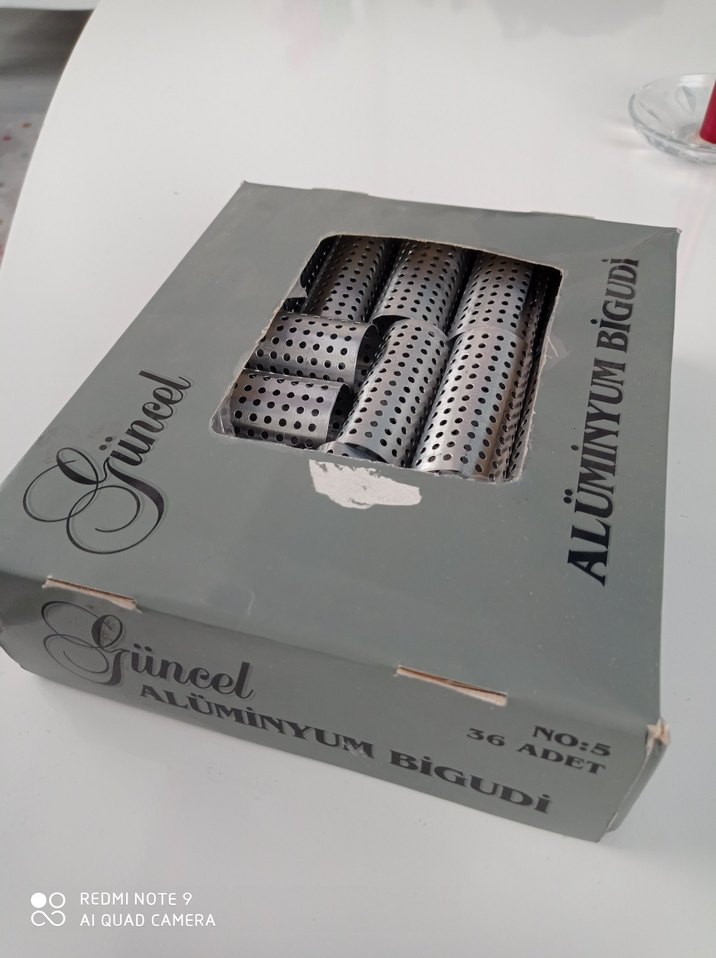 Gri Delikli bigudi - Görsel 3