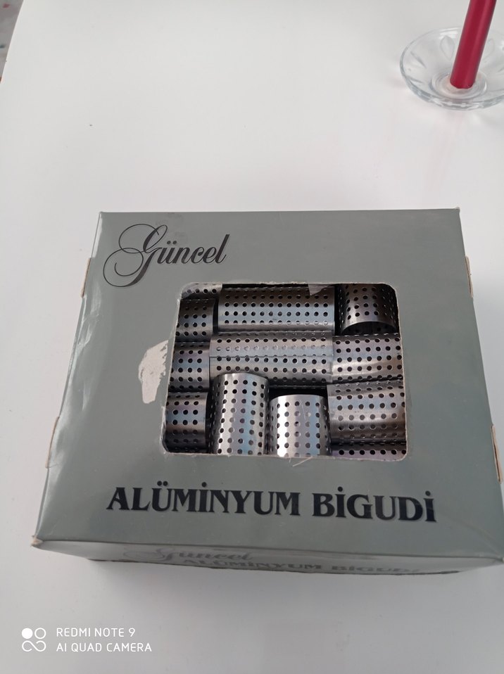 Gri Delikli bigudi - Görsel 2