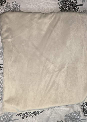 modern çizgi tasarımlı içi sünger dokulu bej kırlent - Görsel 3