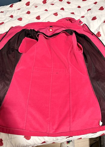 Pembe Kadın Midi Boy kar montu - Görsel 8