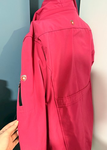 Pembe Kadın Midi Boy kar montu - Görsel 5