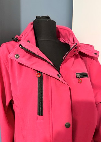 Pembe Kadın Midi Boy kar montu - Görsel 2