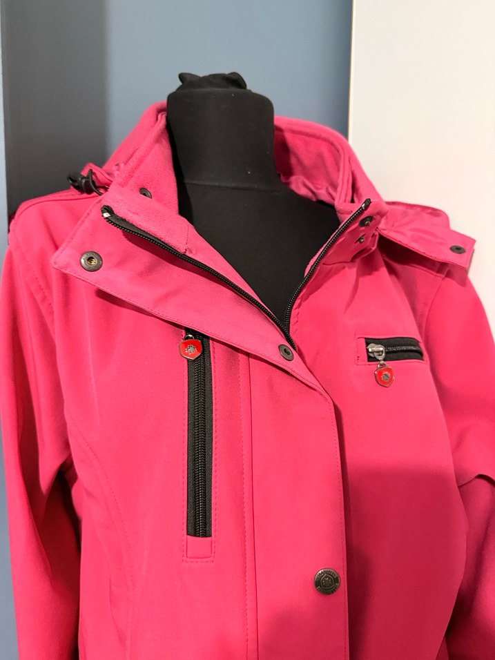 Pembe Kadın Midi Boy kar montu - Görsel 2