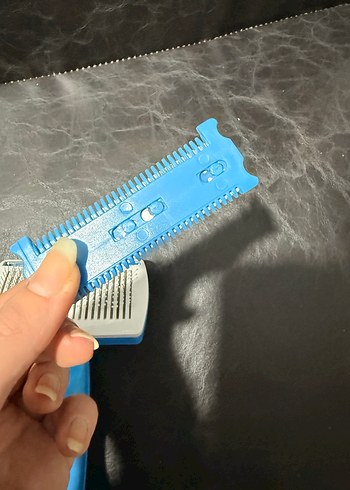 PetZoom Mavi evcil hayvan Tüy Tarağı - Görsel 4