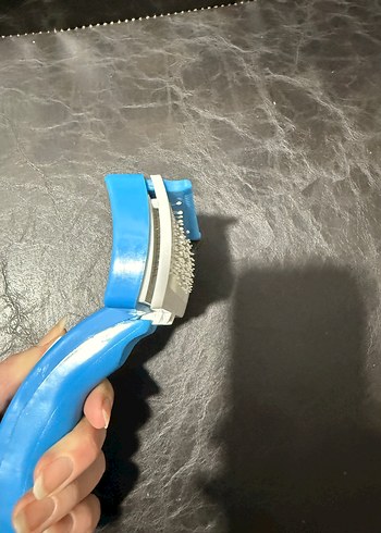 PetZoom Mavi evcil hayvan Tüy Tarağı - Görsel 3