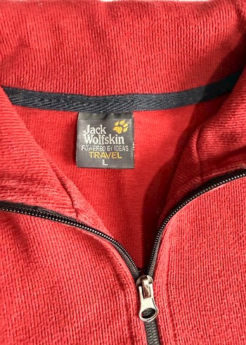 Jack Wolfskin Kırmızı Fermuarlı Polar - Görsel 2