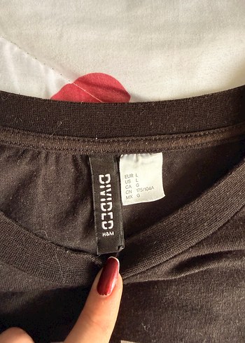 Baskılı Siyah Kısa Kollu Crop Tişört - Görsel 3