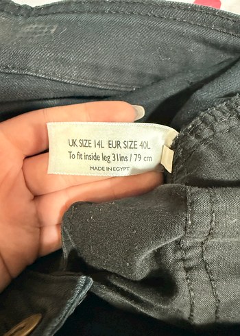 Kadın ispanyol paça siyah kot - Görsel 3