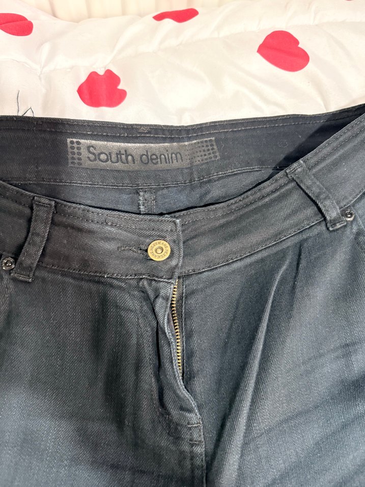 Kadın ispanyol paça siyah kot - Görsel 2